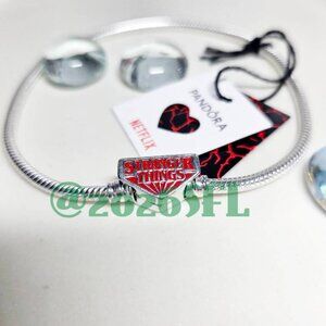Authentic Pandora Stranger Things Clasp Snake Chain Bracelet 9 Inches S925